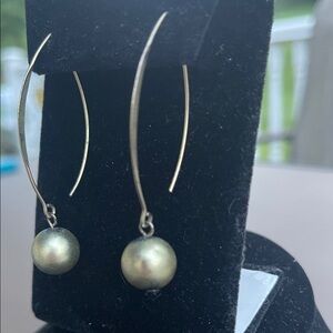 Elegant Wired Gold Drop Earrings